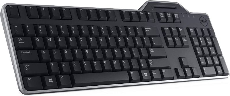 Photo 1 of Dell KB813 Black USB English Keyboard with Smart Card Reader-3WPNC --- Box Packaging Damaged, Item is New

