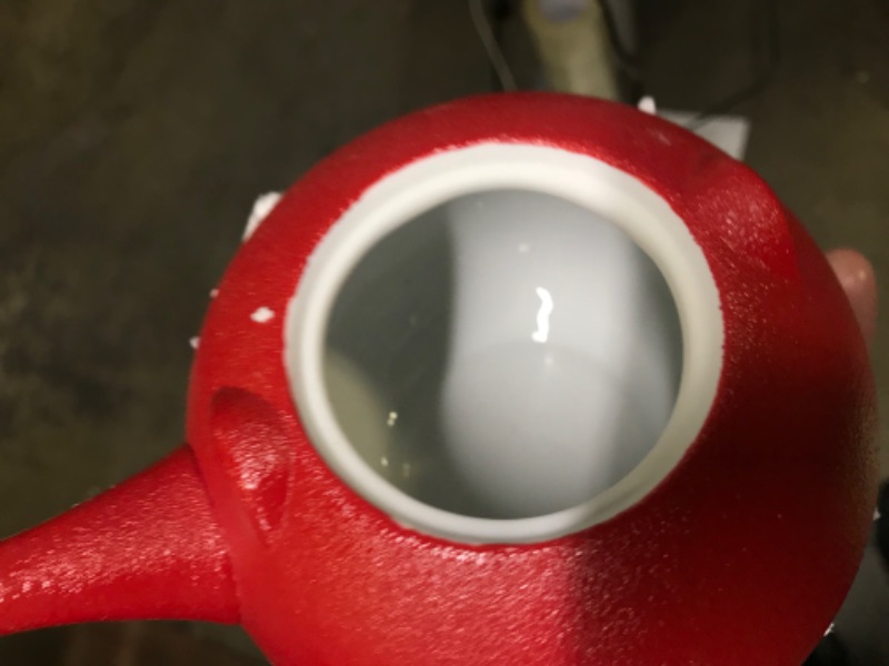 Photo 1 of red pot tea set 