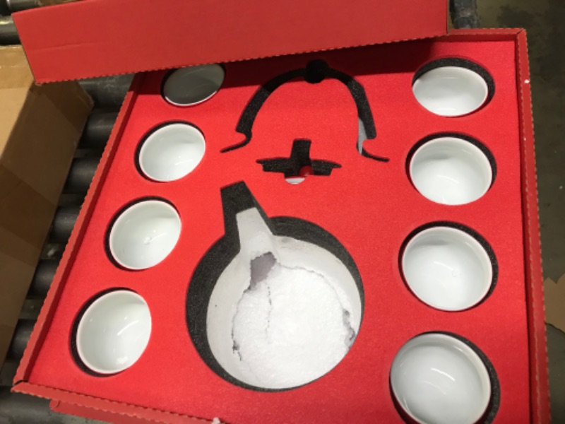 Photo 1 of red pot tea set 