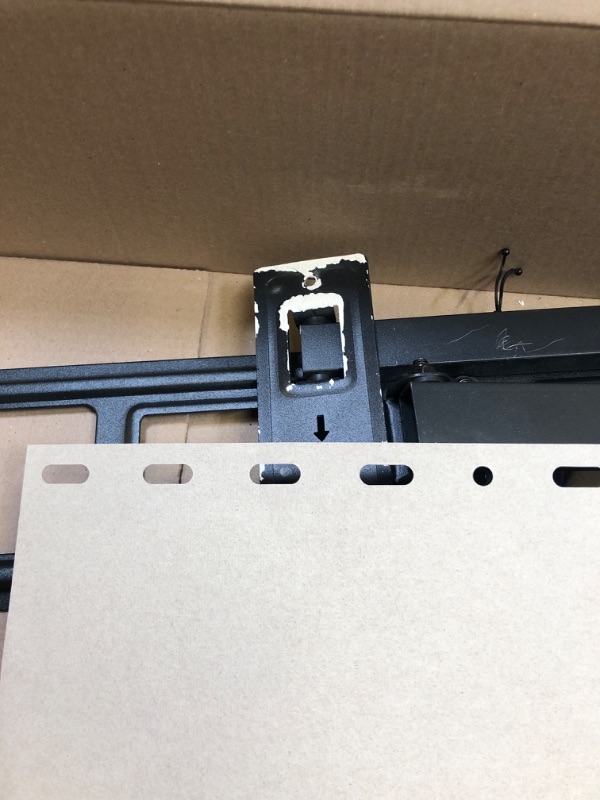 Photo 4 of Mounting Dream TV Wall Mount Swivel and Tilt, Full Motion TV Bracket with Articulating Arm for 42-70 Inch Flat/Curved Screen TVs, up to VESA 600x400mm and 80 LBS Fits 16" Studs, MD2653 
USED POSSIBLE MISSING PARTS 