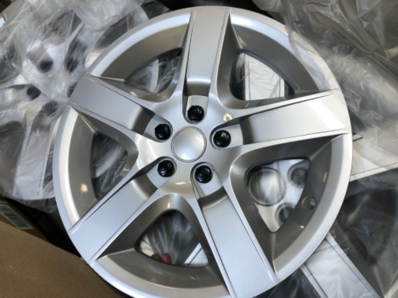 Photo 2 of 17 inch Hubcaps Best for 2008-2011 Chevrolet Malibu - (Set of 4) Wheel Covers 17in Hub Caps Rim Cover - Car Accessories for 17 inch Wheels - Snap On Hubcap, Auto Tire Replacement Exterior Cap