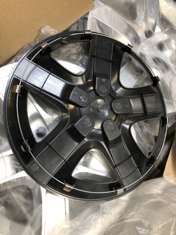Photo 1 of 17 inch Hubcaps Best for 2008-2011 Chevrolet Malibu - (Set of 4) Wheel Covers 17in Hub Caps Rim Cover - Car Accessories for 17 inch Wheels - Snap On Hubcap, Auto Tire Replacement Exterior Cap