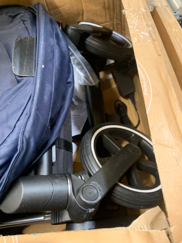 Photo 1 of Cybex Epriam Chrome/Black Frame + indigo Blue Seat
