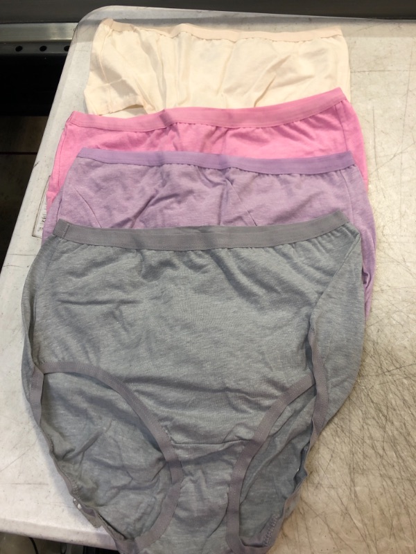 Photo 1 of 4 count women's hanes fruit of the loom briefs, full coverage panties size 6