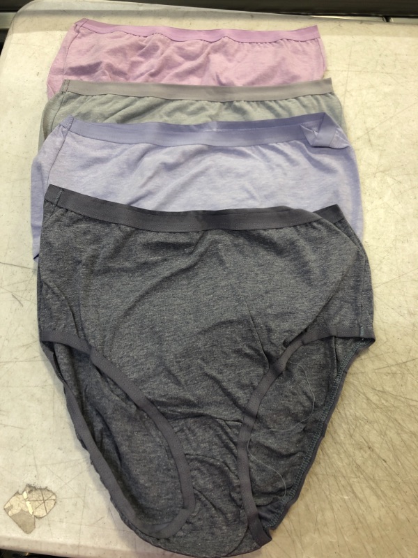 Photo 1 of 4 count women's hanes fruit of the loom briefs, full coverage panties size 6