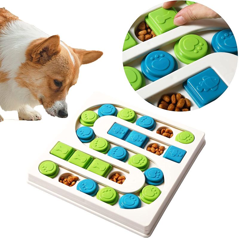 Photo 1 of <25 Holes> Smart Paws Interactive Pet Puzzle Slow Feeder for Dogs Level 3 Puzzle Feeder for Dogs Rabbit Toy
