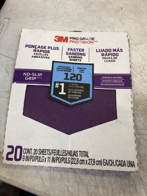 Photo 2 of 3M 26120CP-P-G 9" X 11" 120 Grit Professional Grade Sandpaper