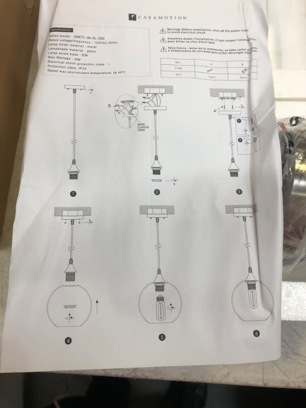 Photo 2 of 2 PACK LIGHT FIXTURE 