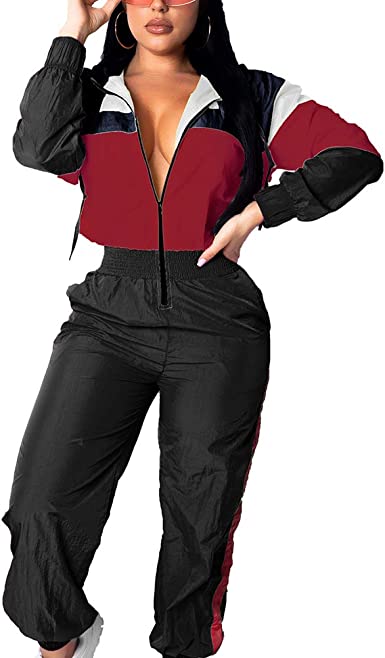 Photo 1 of EOSIEDUR Women's Pullover Hoodies Jumpsuit Zipper Jacket Windbreaker Elastic Waistband Pants One Piece Outfits Tracksuit Set
SICE MEDIUM 