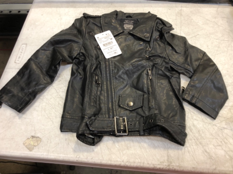 Photo 1 of KIDS LEATHER JACKET
SIZE  4-5