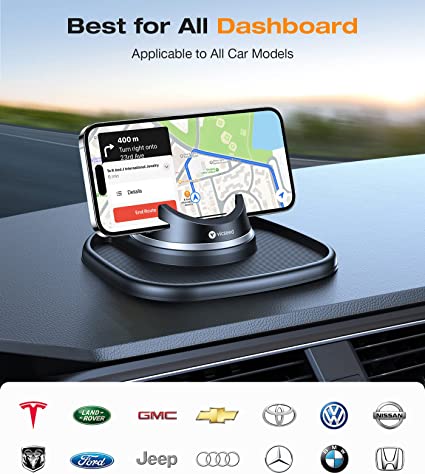 Photo 1 of VICSEED 2023 Upgraded Dashboard Phone Holder Car [No.1 Stable, Never Slip& Fall] Reusable Silicone Phone Mount for Car Dash Anti-Slip Pad Mat Car Phone Holder Mount Fit iPhone 14 Pro Max All Phones