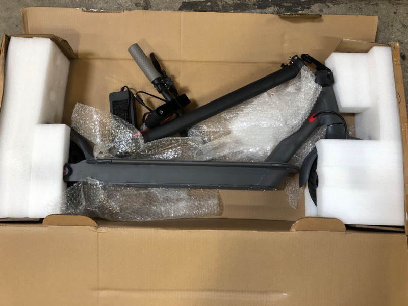 Photo 1 of AovoPro ES80 Electric Scooter - 8.5" Solid Tires,Up to 19 Miles Long-Range and 19 MPH Portable Folding Commuting Scooter for Adults with Double Braking System and App black-01