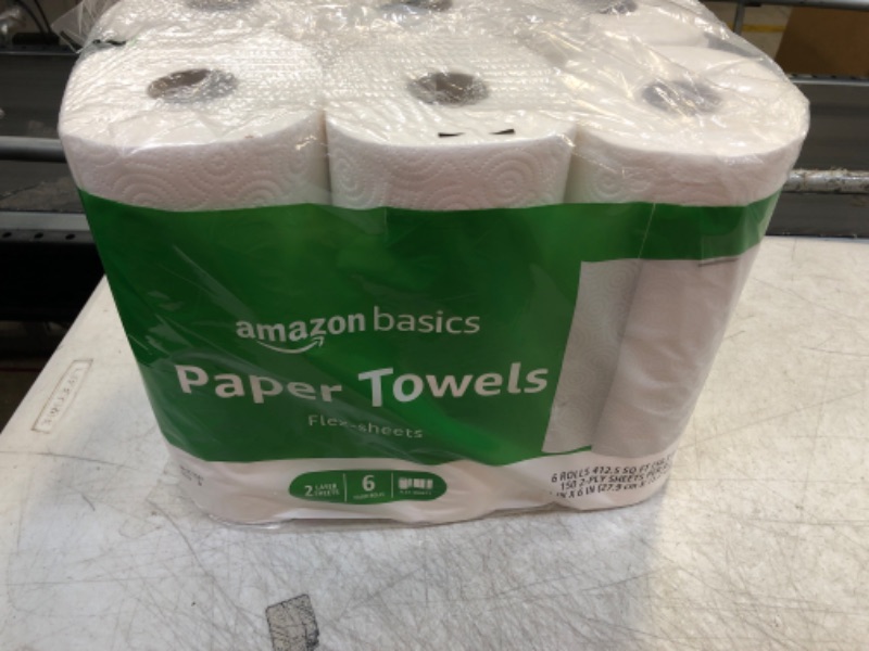 Photo 1 of 6 PACK AMAZON ESSENTIAL PAPER TOWELS