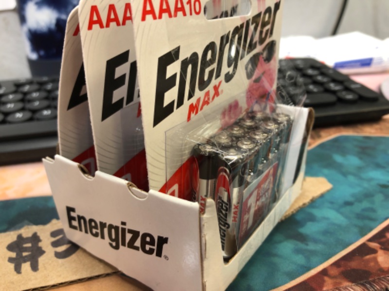 Photo 1 of AAA10 energizer battery 3 count 10 batteries