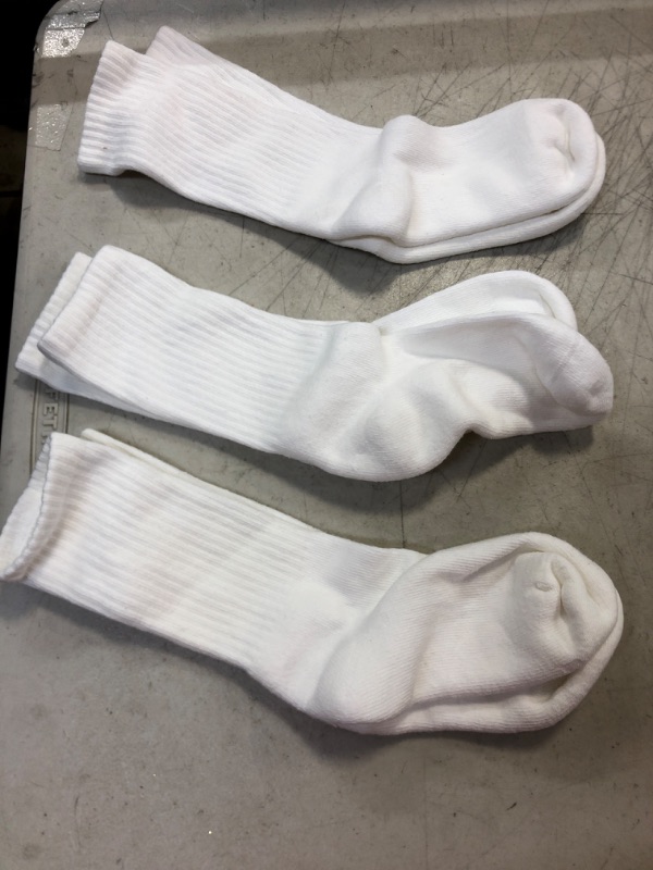 Photo 1 of childrens white 3 pack socks