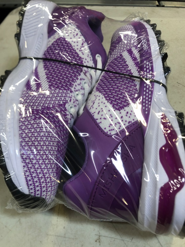 Photo 2 of Mishansha Men Women Running Shoes Cushioned Lightweight Tennis Athletic Sneakers 6.5 Women/4.5 Men 331purple