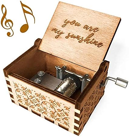 Photo 1 of  Music Box, Wood Laser Engraved Vintage Cute Mini Size Box Best Gift fo MOM "BEST MOTHER"
