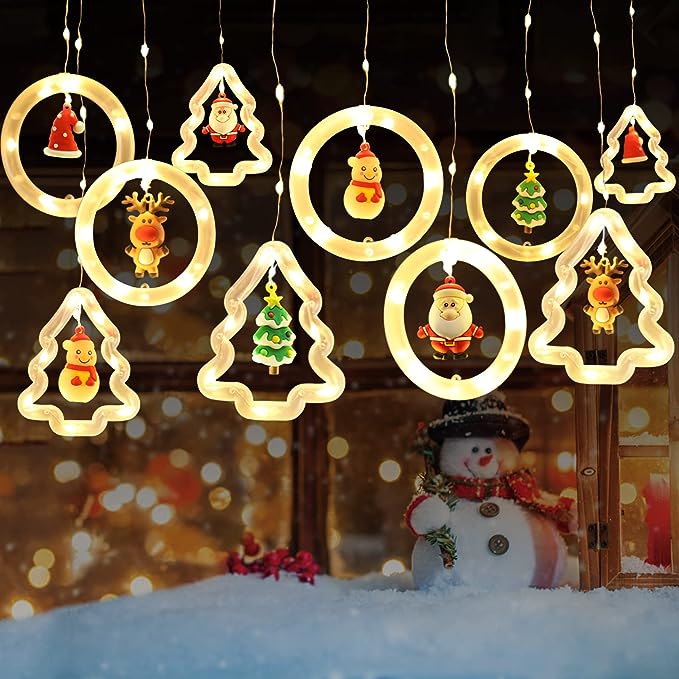 Photo 1 of  Christmas String Lights, Waterproof Christmas Decorations Indoor, USB Operated Led Christmas Lights for Xmas Tree Windows, Christmas Ornaments for Indoor Outdoor Decorations