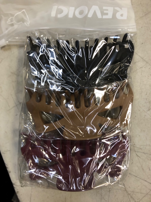 Photo 1 of 3 PCS HAIR CLAW FOR THICK HAIR