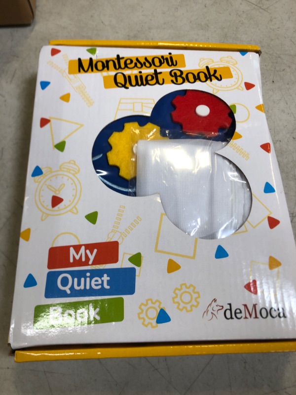 Photo 2 of deMoca Quiet Book Montessori Toys for Toddlers – Travel Toy – Educational Toy with 9 Toddler Activities Busy Book for Boys and Girls + Zipper Bag