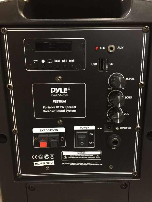 Photo 3 of Pyle PSBT65A Compact & Portable Bluetooth PA Speaker