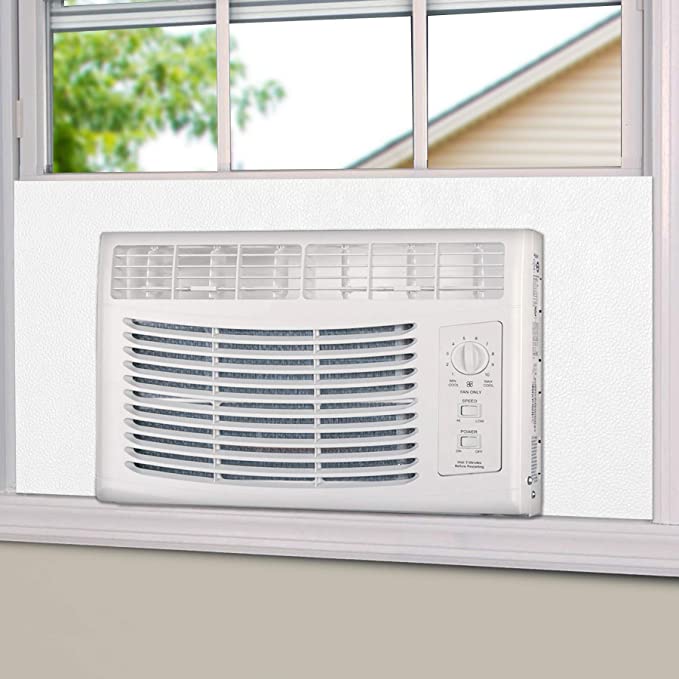 Photo 1 of BJADE'S Window Air Conditioner Side Insulated Foam Panel, One-Piece Full Surround Insulation Panels Window Seal Kit, Summer and Winter Heat and Draft Insulating
