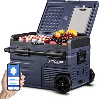 Photo 1 of BODEGA 12 Volt Car Refrigerator, RV Car Fridge Dual Zone APP Control, Portable Freezer,37 Quart (35L) -4?-68? RV Electric Compressor Cooler 12/24V DC and 100-240V AC for Outdoor, Camping, Travel, RV
