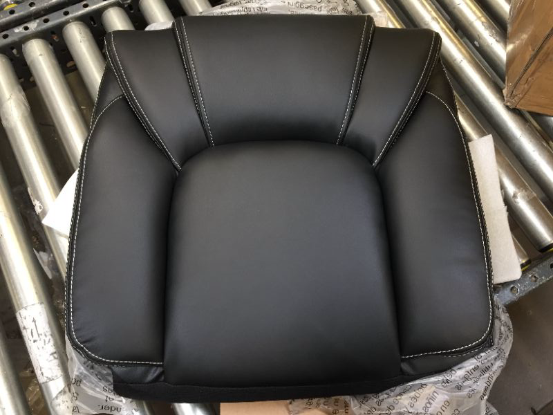 Photo 2 of OUTFINE Office Chair Executive Office Chair Desk Chair Computer Chair with Ergonomic Support Tilting Function Upholstered in Leather Black Medium