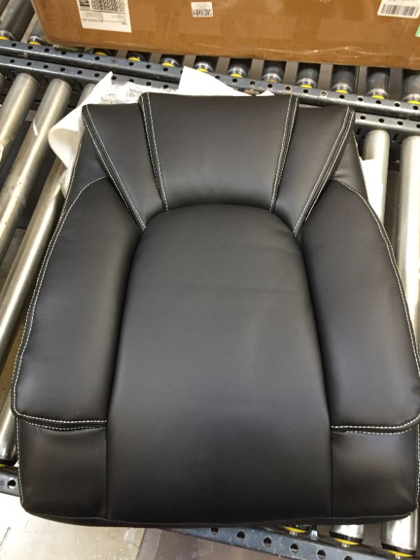 Photo 1 of OUTFINE Office Chair Executive Office Chair Desk Chair Computer Chair with Ergonomic Support Tilting Function Upholstered in Leather Black Medium
