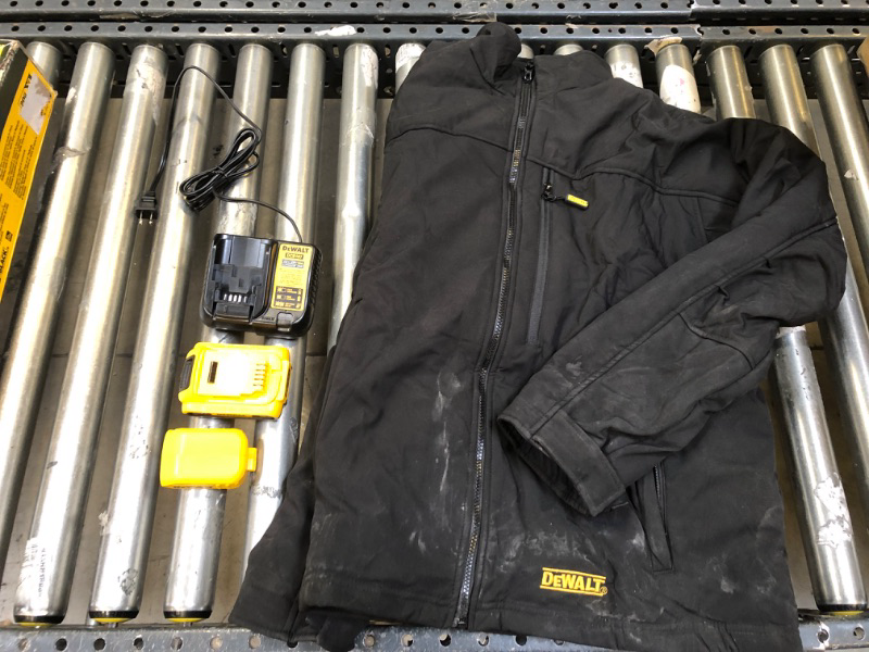 Photo 3 of DEWALT Heated Soft Shell Jacket Kit X-Large  -- DIRTY BUT FUNCTIONAL , NEEDS A WASH --