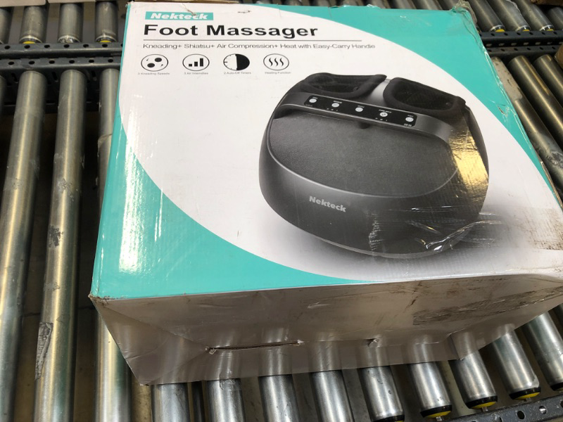 Photo 1 of Nekteck Foot Massager Machine, Shiatsu Foot and Calf Massager with Heat and Remote