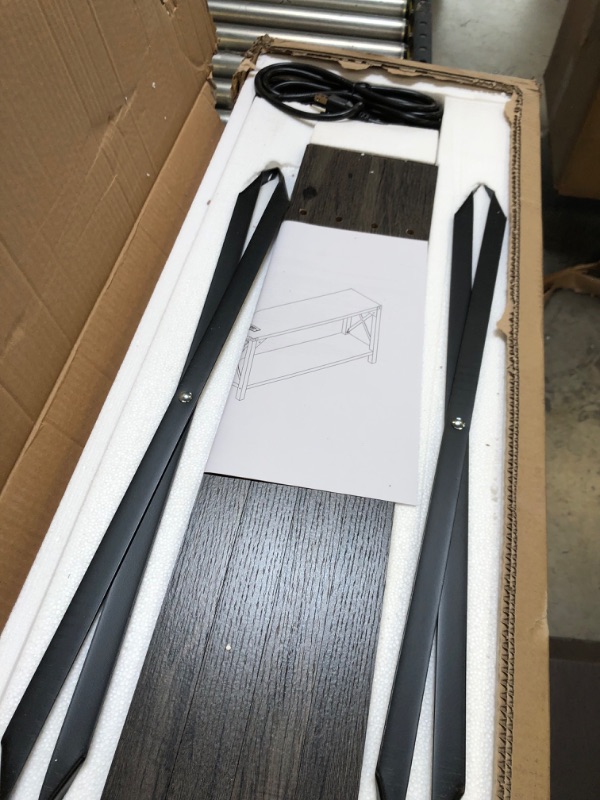 Photo 1 of wood console table 