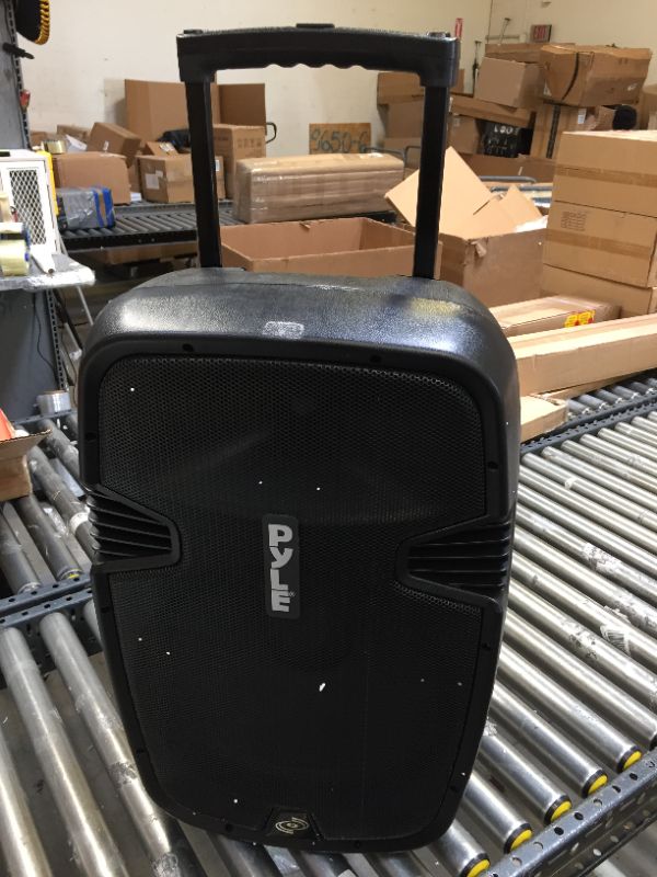 Photo 2 of Wireless Portable PA Speaker System - Compatible with Bluetooth, Active Loudspeaker, 1000 Watt Powered 2-Way Waterproof Amplifier, 12” Subwoofer, Tweeter, RCA, XLR, Mic In for Dj & Party - PPHP1241WMU