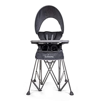 Photo 1 of Baby Delight Go with Me Uplift Deluxe Portable High Chair | Sun Canopy | Indoor and Outdoor | Grey
