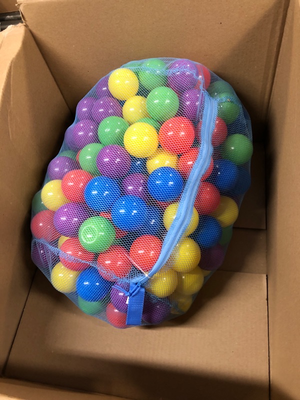 Photo 2 of Click N' Play Ball Pit Balls for Kids, Plastic Refill Balls, 200 Pack, Phthalate and BPA Free, Includes a Reusable Storage Bag with Zipper, Bright Colors, Gift for Toddlers and Kids
