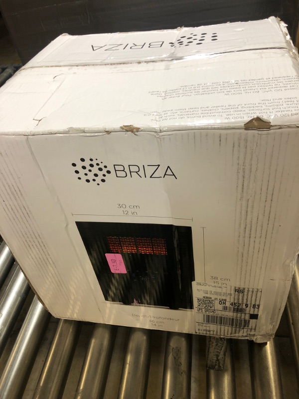 Photo 1 of Briza Infrared Space Heater - Infrared Portable Indoor Heater - Small Electric Heater - Personal Space Heater - For Large Living Room/Bedroom/Office - Dual Function Timer - 1500W