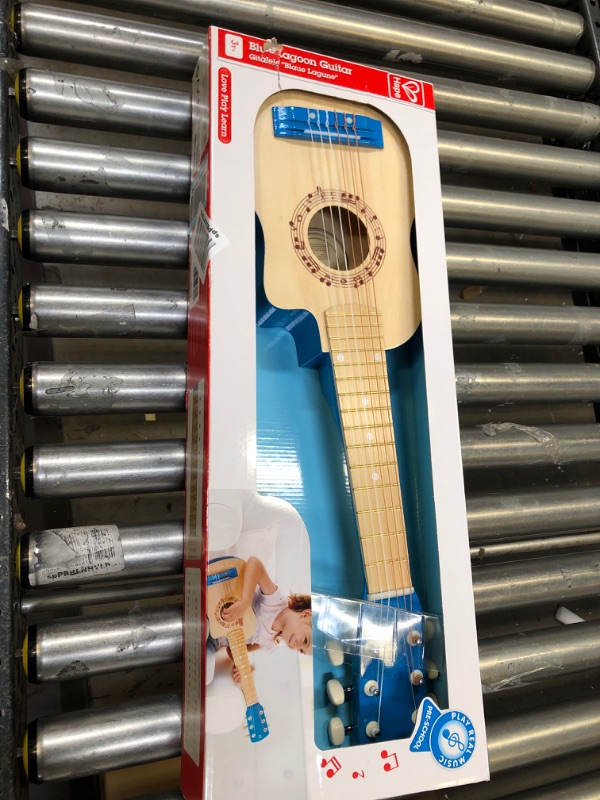 Photo 2 of Hape Kid's Flame First Musical Guitar, Blue ,L: 25.7, W: 2.4, H: 8.4 inch
