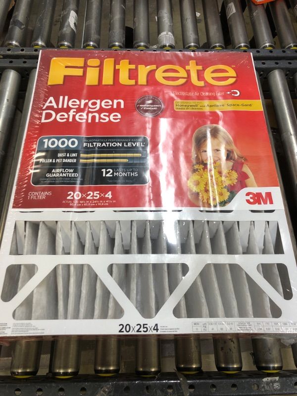 Photo 1 of 3M COMPANY NADP03-4IN-4 Ultra Allergen Filter, 1 Count (Pack of 1)
