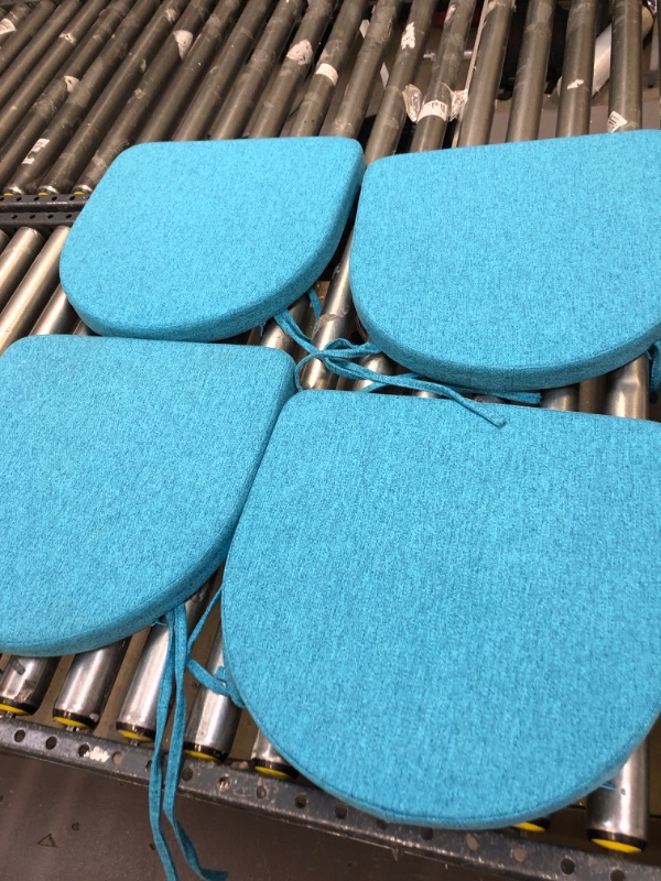 Photo 1 of 4 PACK OF BLUE SEAT CUSHIONS