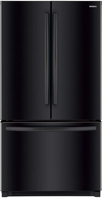 Photo 1 of Winia WRFS26ABBD French Door Non-Dispenser Refrigerator, 26.1 Cu.Ft, Black
