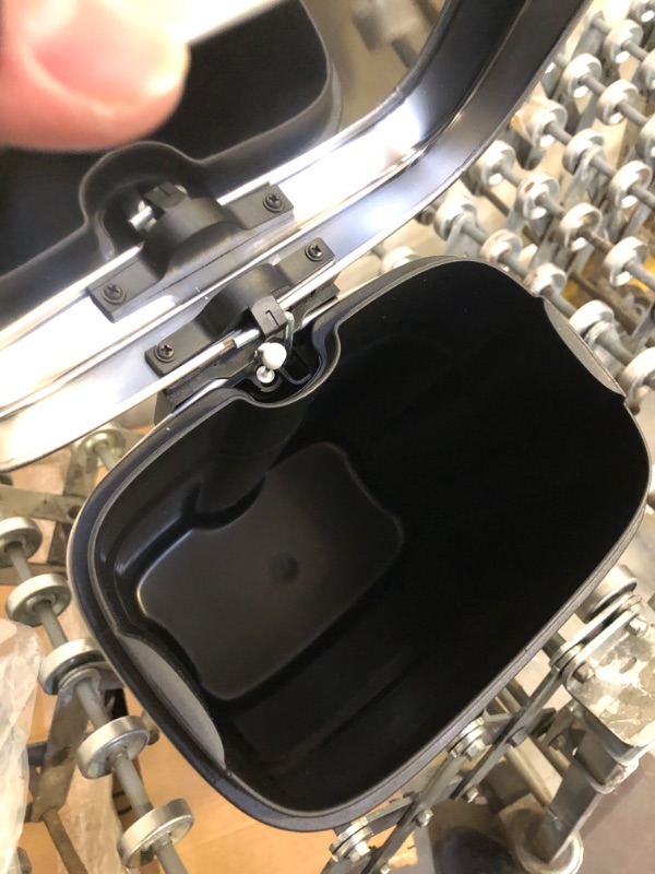 Photo 1 of Amazon Basics 5 Liter / 1.3 Gallon Soft-Close, Smudge Resistant Trash Can with Foot Pedal - Brushed Stainless Steel, Satin Nickel Finish 5L / 1.3 Gallon --------- OUT OF THE BOX NEW, SOME DENTS ON ITEM AS SHOWN IN PICTURES