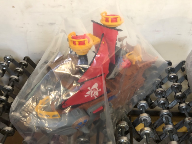 Photo 1 of Fisher-Price Imaginext Shark Bite Pirate Ship, Playset with Pirate Figures and Accessories for Preschool Kids Ages 3 to 8 Years --------- OUT OF THE BOX NEW, MISSING 2 CHARACTERS