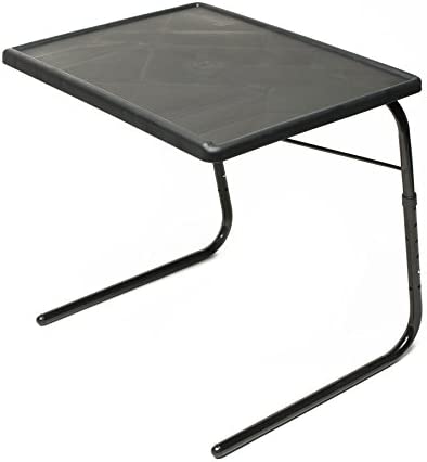 Photo 1 of 
Adjustable TV Tray Table - TV Dinner Tray on Bed & Sofa, Comfortable Folding Table with 6 Height & 3 Tilt Angle Adjustments (Black)