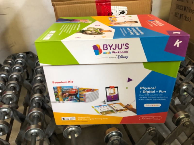 Photo 3 of BYJU’S Learning Kit: Disney, Kindergarten Premium Edition (App + 10 Workbooks) Ages 4-6 - Featuring Disney & Pixar Characters - Learn Letter Sounds, Sight Words & Numbers - Osmo iPad base included iPad Kindergarten