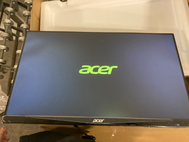 Photo 3 of Acer 23.8” Full HD 1920 x 1080 IPS Zero Frame Home Office Computer Monitor - 178° Wide View Angle - 16.7M - NTSC 72% Color Gamut - Low Blue Light - Tilt Compatible - VGA HDMI DVI R240HY bidx Monitor only 23.8-inch IPS 60Hz
FACTORY PACKAGED