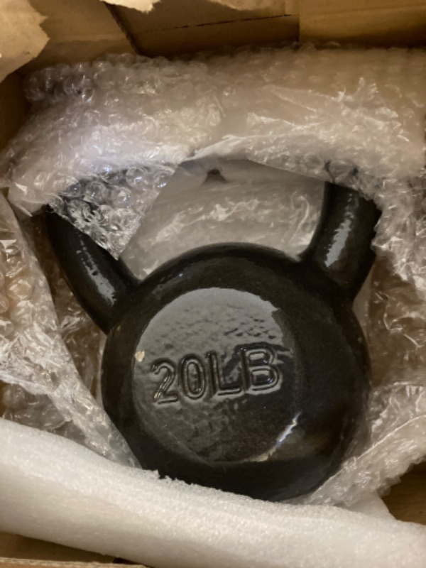 Photo 2 of AmazonBasics Cast Iron Kettlebell, 20 lb