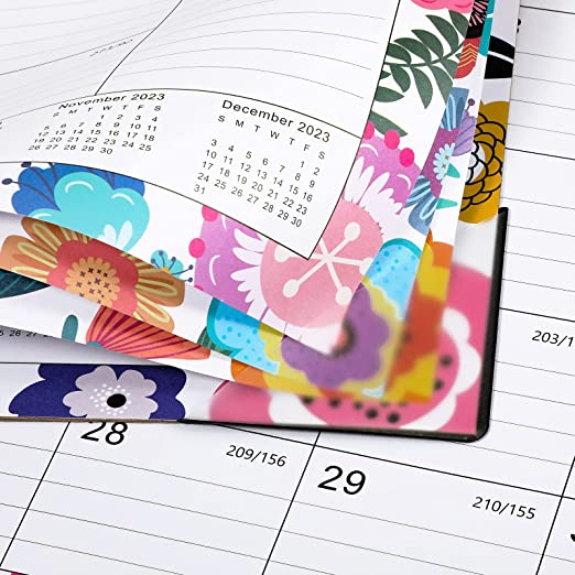 Photo 1 of 
2-----Large Desk Calendar 2023 - 2023 Desk Calendar, 12 Monthly Large Desk/Wall Calendar 2-in-1, 22" x 17", JAN. 2023 - DEC.2023, Thick Paper with Corner Protectors, Large Ruled Blocks - Colorful Floral