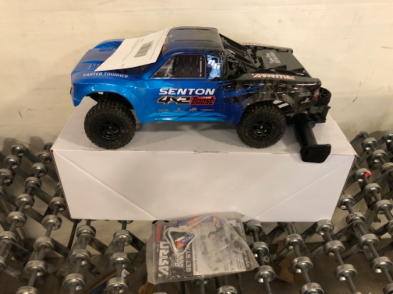 Photo 2 of ARRMA RC Truck 1/10 SENTON 4X2 Boost MEGA 550 Brushed Short Course Truck RTR (Batteries and Charger Not Included), Blue, ARA4103V4T2