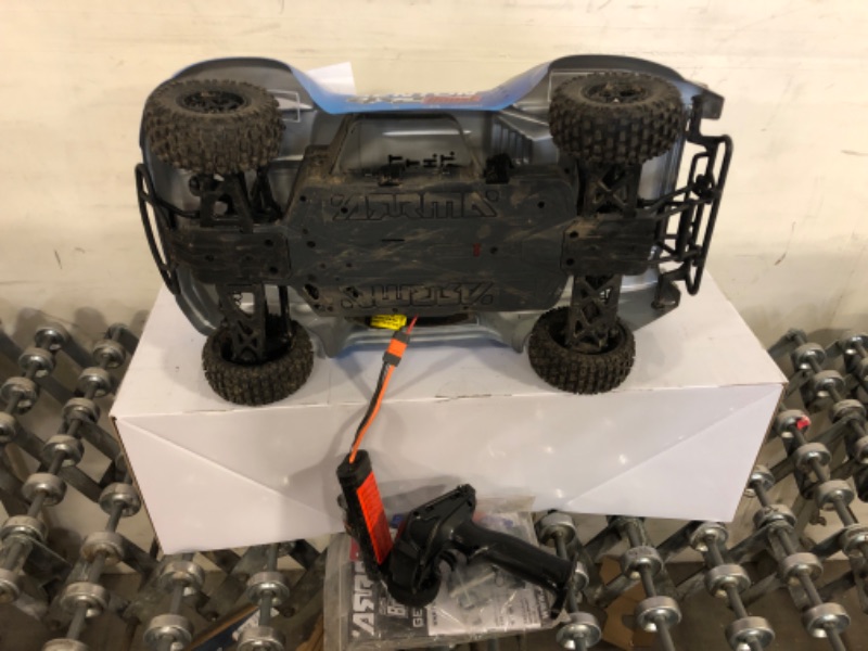 Photo 3 of ARRMA RC Truck 1/10 SENTON 4X2 Boost MEGA 550 Brushed Short Course Truck RTR (Batteries and Charger Not Included), Blue, ARA4103V4T2