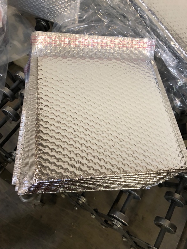 Photo 1 of AMZ Thermal Insulated Bubble Mailers 10" x 10.5", Pack of 25 Silver Metallic Bubble Mailers, 10 x 10 1/2 Packing Envelopes Bubble Mailer, Cute Bubble Mailers, Peel and Seal Shipping Envelopes
